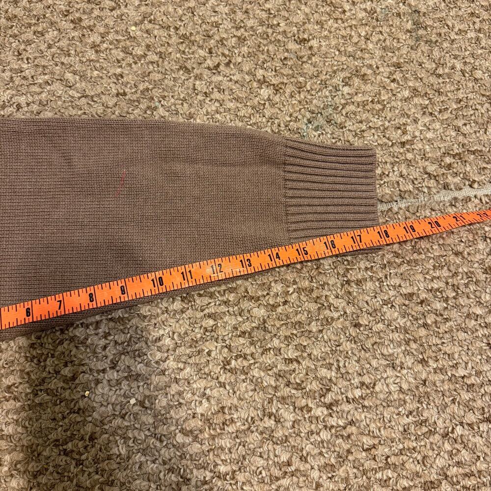 Quince | 100% Organic Cotton Boyfriend Crewneck Sweater in Cafe Au Laif Preppy - Picture 6 of 9